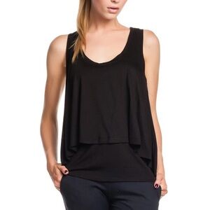 Women's Robert Rodriguez Black Layered Tank Top sz L